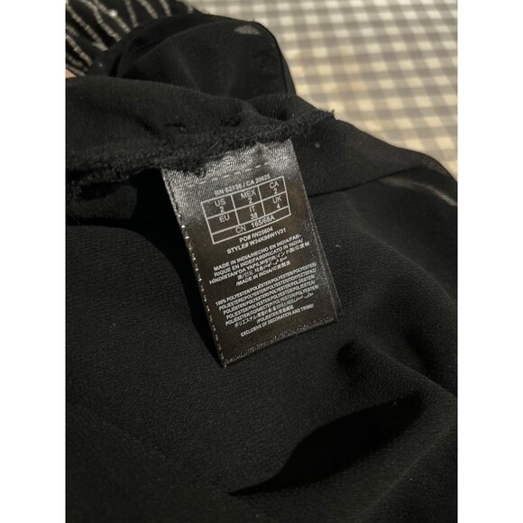 GUESS Womens Y2K Heavily Beaded Chiffon Slinky Slip Mini Dress size 2 Whimsygoth - Picture 11 of 12